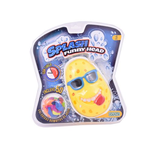 Juego de Bombitas de Agua Splash Timer Funny Head Amarillo