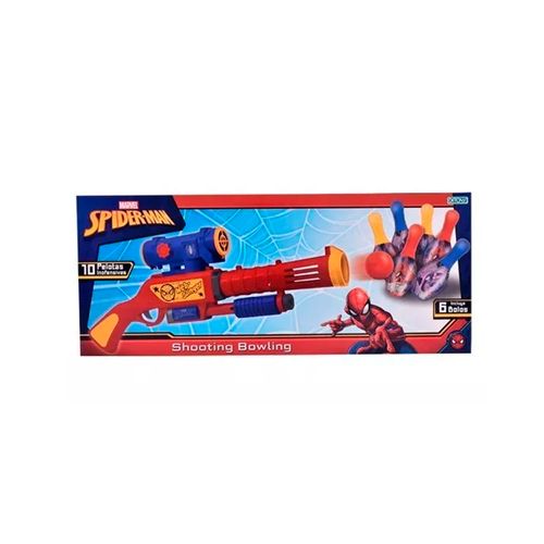Pistola Lanza Pelotas Shooting Bowling Spiderman