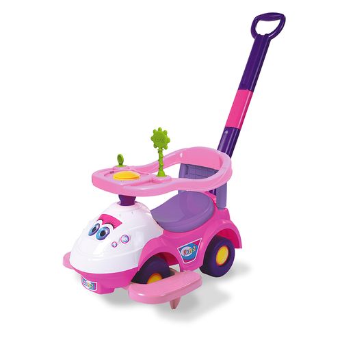 Rondi Andador Para Bebe 2 en 1 Con Barra De Arrastre Maxi Star Rosa