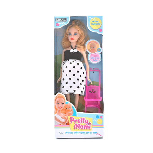 Pretty Mami Vestido Blanco y Negro