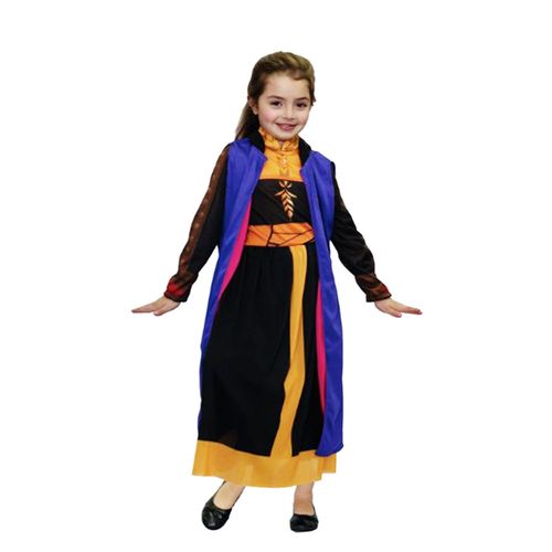 Disfraz Frozen  Anna Negro Con Capa  Original Disney