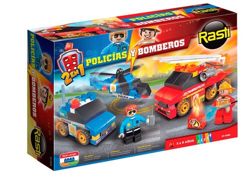 Rasti Policia-Bombero 130 Piezas