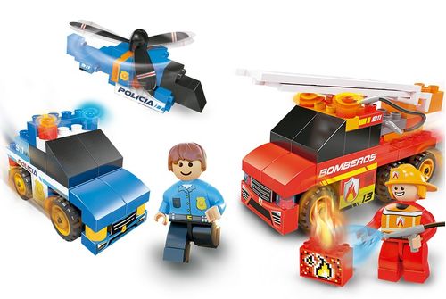 Rasti Policia-Bombero 130 Piezas