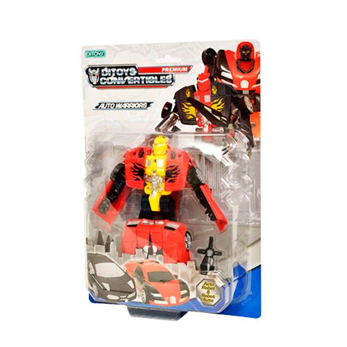 Convertible Auto Warriors Rojo Y Amarillo