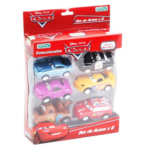 Cars Pull Back X 6 Tow Mater