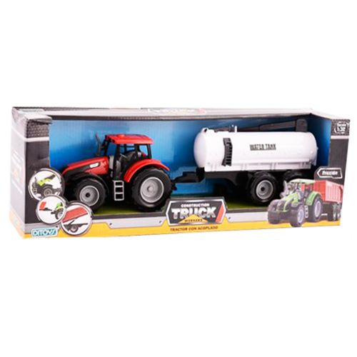 Constructor Truck Workers Tractor Con Acoplado Water Tank