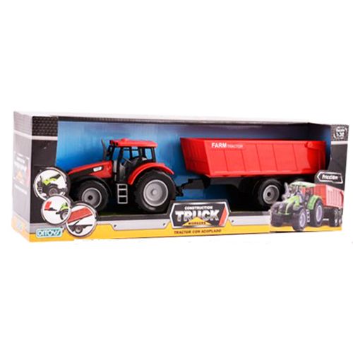 Constructor Truck Workers Tractor Con Acoplado Farm