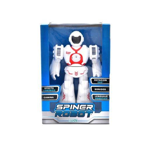Robot Interactivo Spiner Robot Rojo