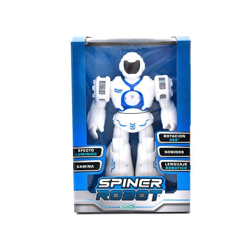 Robot Interactivo Spiner Robot Azul