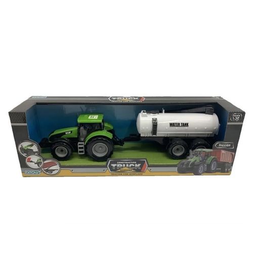 Truck Workers con Acoplado Tanque de Agua Color Verde