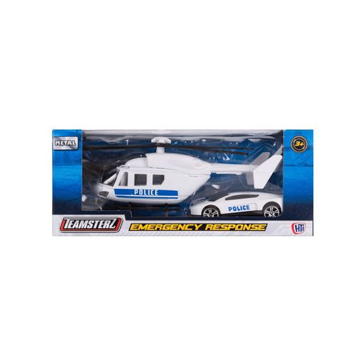 TeamsterZ Helicoptero Blanco De Rescate