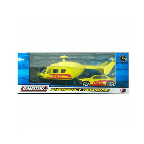 TeamsterZ Helicoptero Amarillo De Rescate