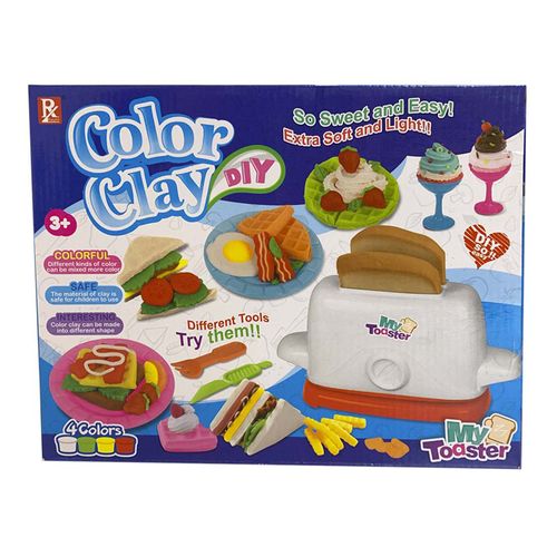 Juego de Masas Color Clay Fabrica De Tostadas