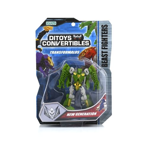 Convertible Beast Fighters Hydra Y Robot Verde Articulado