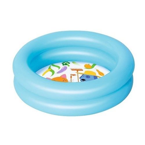 Pileta Inflable 2 Aros Translucida 60 x 50 Cm. Celeste