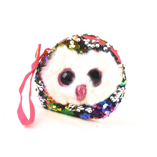 Peluche Original Ty Monedero Lentejuelas 11 Cm. Buho