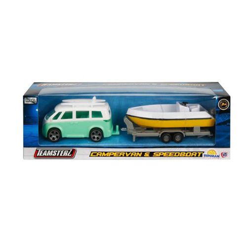 Teamsterz Set Equipo Bote Y Carpevan 28 Cm. Turquesa