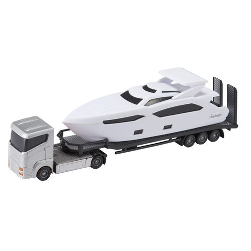 Teamsterz Set Yate Y Camion Transportador Gris