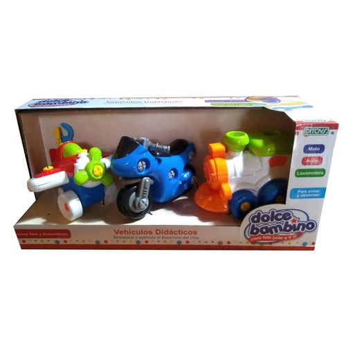 Dolce Bambino Vehiculos Didacticos Moto Azul