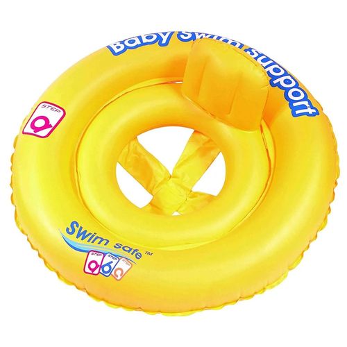 Asiento Doble Anillo Inflable Bebe 1 a 2 Años 70 Cm Swim Safe