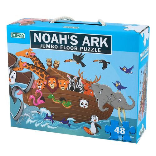 Puzzle Valija Jumbo 48 Piezas Plastificadas Noah Ark