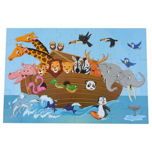Puzzle Valija Jumbo 48 Piezas Plastificadas Noah Ark