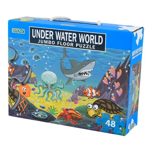 Puzzle Valija Jumbo 48 Piezas Plastificadas Under Water