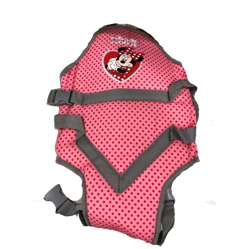 Mochila Porta Bebe Disney Minnie Rosa Y Lunares Rojos