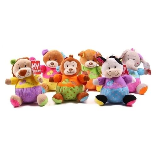 Peluche Animales Coloridos 25 Cm. Oso