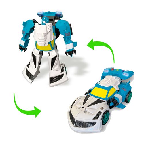Auto Transformable F1-Robot De Ditoys Con Luz Y Sonido