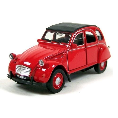 Auto  Coleccion Welly Metal Citroen 2CV 1:36 Rojo