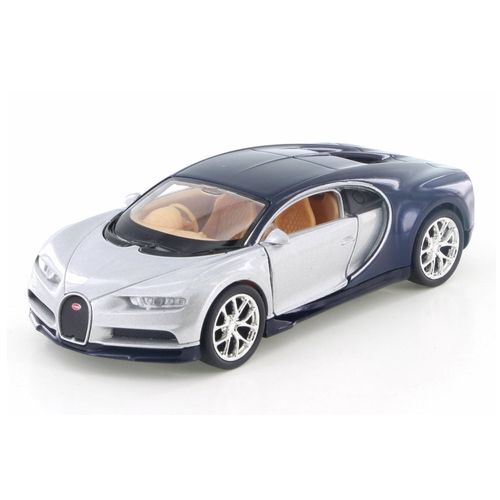 Auto Coleccion Welly Metal Bugatti Chiron 1:36 Plateado