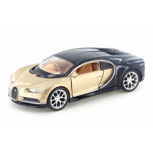 Auto Coleccion Welly Metal Bugatti Chiron 1:36 Dorado