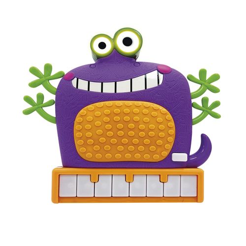 Piano Cartoon Monsters Violeta Con Luz Y Sonido Ditoys