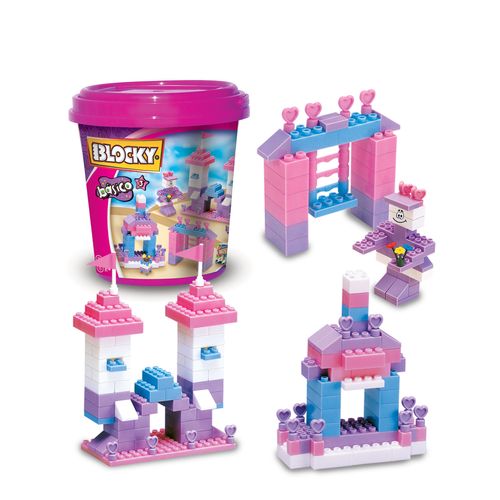 Bloques Ladrillos Blocky Balde Nº3 Nena 210 Piezas