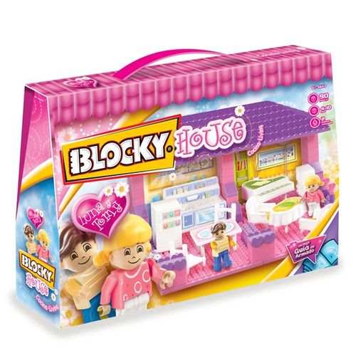 Bloques Ladrillos Blocky House Living + Cocina Casa