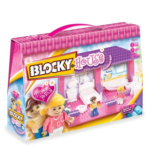 Bloques Ladrillos Blocky House Dormitorio + Baño Casa