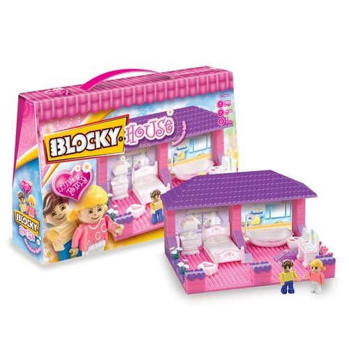 Bloques Ladrillos Blocky House Dormitorio + Baño Casa
