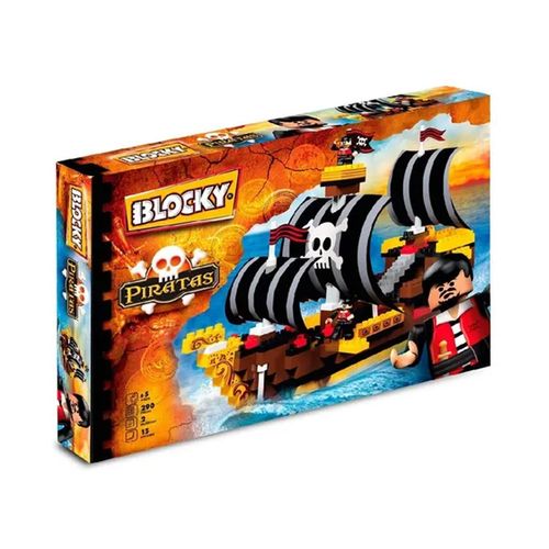 Bloques Ladrillos Blocky Barco Pirata 290 Piezas
