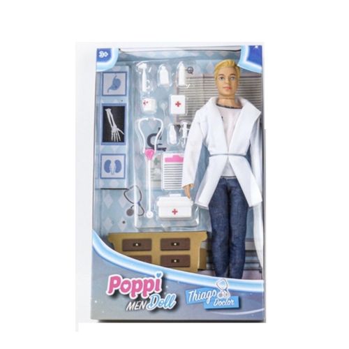 Muñeco Articulado Thiago Doctor Con Accesorios