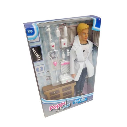 Muñeco Articulado Thiago Doctor Con Accesorios