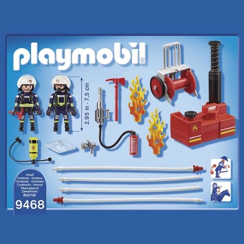 Playmobil City Action Bomberos Con Bomba De Agua
