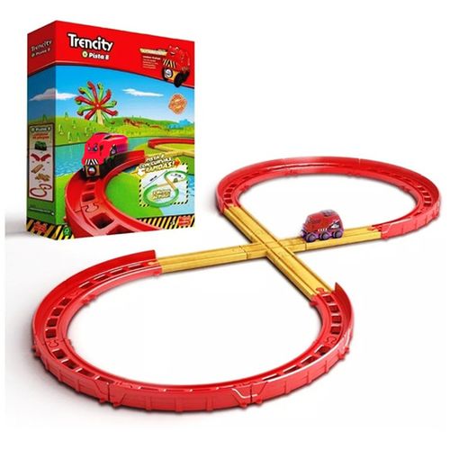 Trencity Kit Avanzado Trencito Rojo Incluye Vías