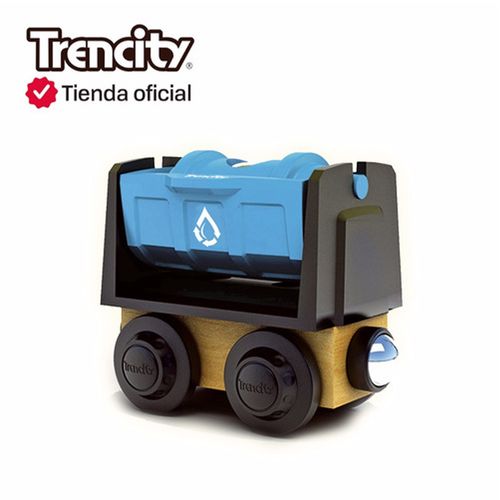 Trencity Vagón De Carga Color Azul Imantado