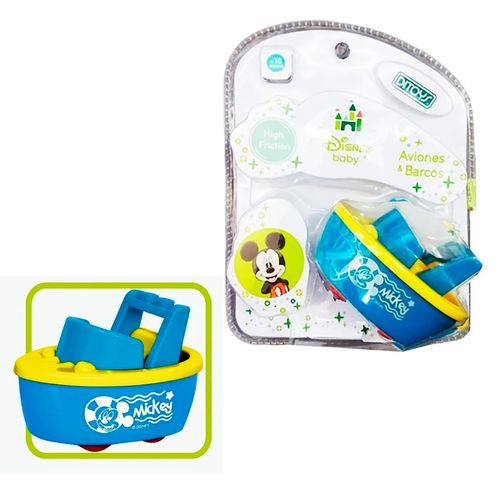 Lancha Celeste Mickey Para Bebé Original Disney