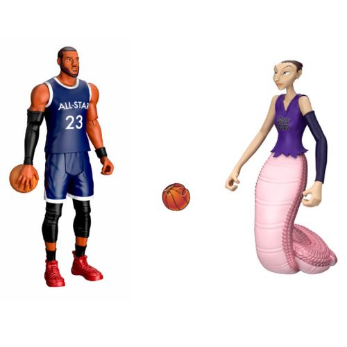 Figura Space Jam Articulada LeBron James Y White Mamba