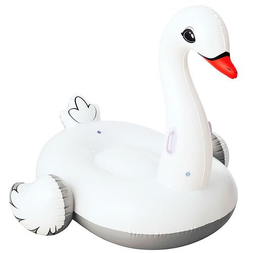 Cisne Gigante Inflable Blanco Gris