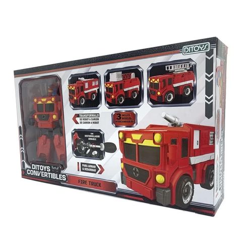 Camión Construcción Convertible Fire Truck