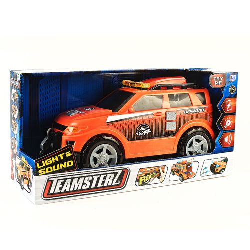 Camioneta Teamsterz 4x4 Luz Y Sonido 35 Cm Naranja