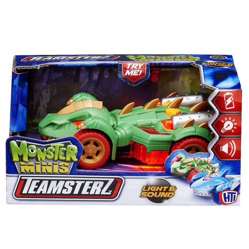 Vehículo Monster Mini 12 Cm Luz Y Sonido Verde